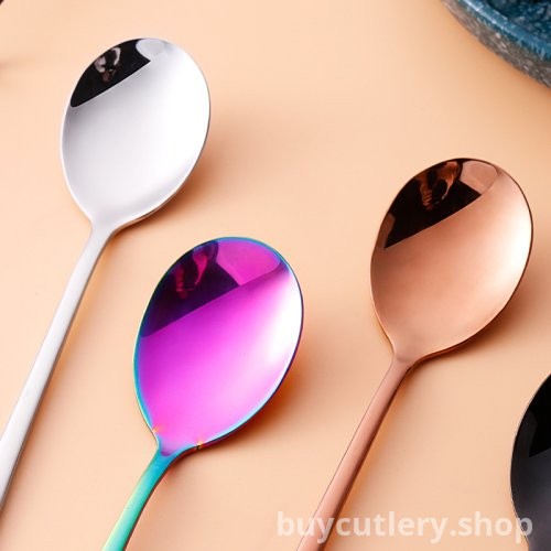 304 Stainless Steel Portable Cutlery Set - Korean Style Creative Colorful Spoon, Fork, and Chopsticks