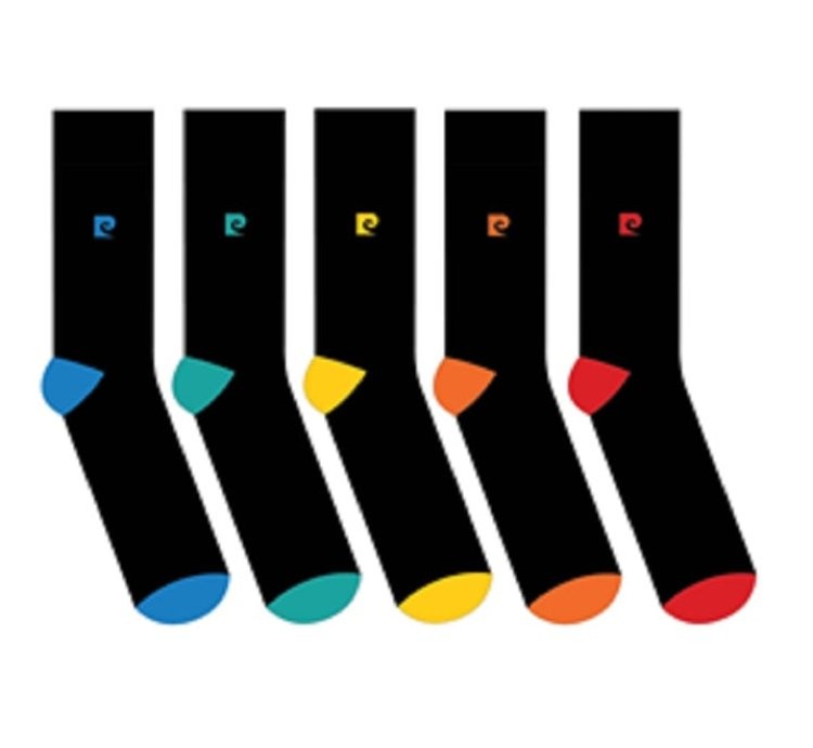 5PK MENS PIERRE CARDIN BAMBOO H&T SOCKS