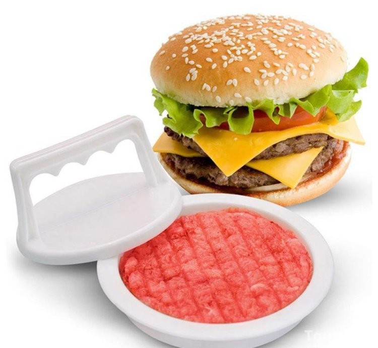 1 Set Round Shape Hamburger Press Food-Grade Plastic Hamburger Meat Beef Grill Burger Press Patty Maker Mold Mould Kitchen Tool