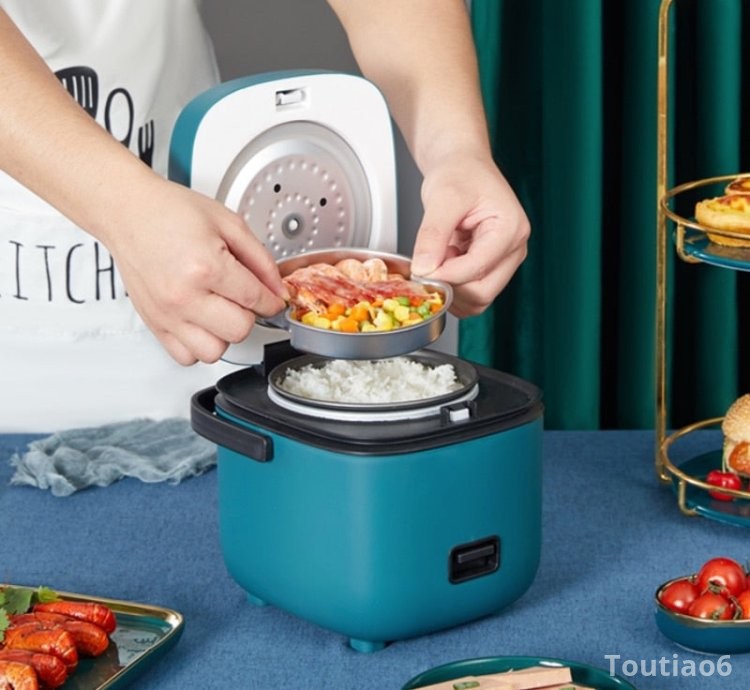 Mini Electric Rice Cooker Intelligent Automatic Household Kitchen Cooker 1-2 People Small Electric Rice Cookers 1.2L