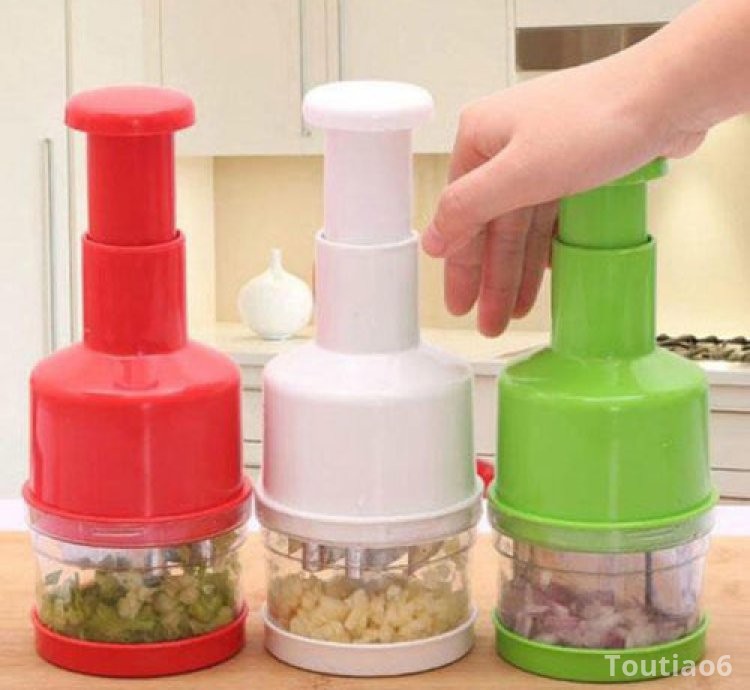 Semi-automatic Stainless Steel Kitchen Pressing Slicer Peeler Onion Chopper
