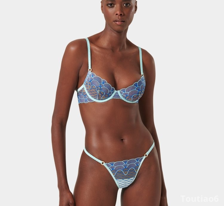 Set: Elina Egyptian Blue/Island Paradise Blue/Sheer