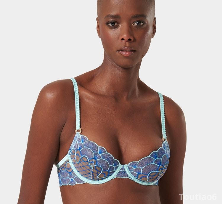 Elina Wired Bra Egyptian Blue/Island Paradise Blue/Sheer
