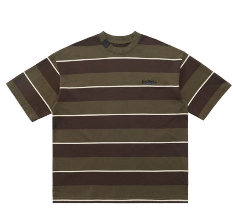 Strip Tee In Green